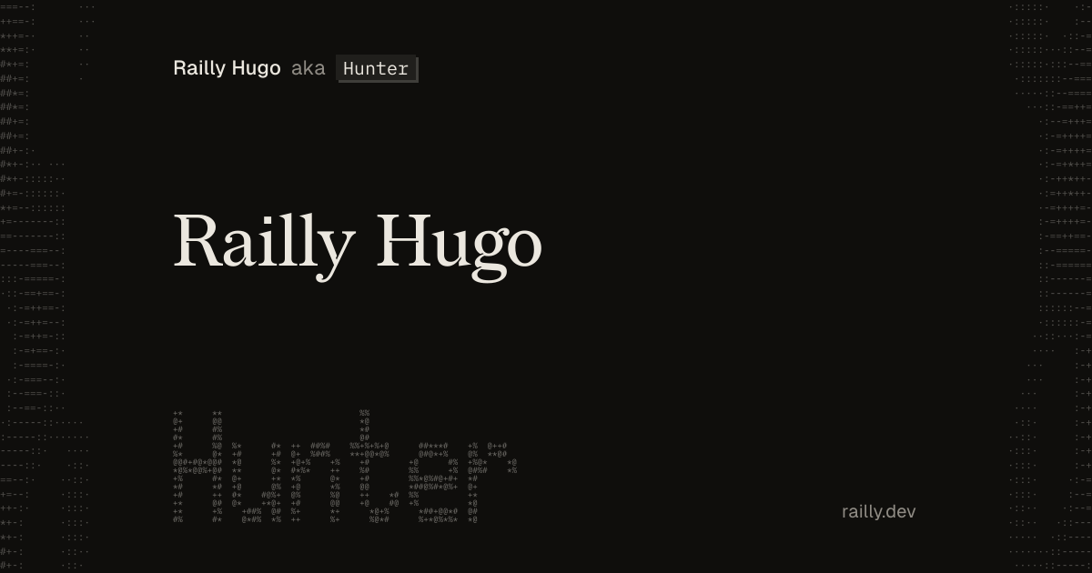 Railly Hugo - Software Engineer at Vercel Labs | Crafter Station Founder